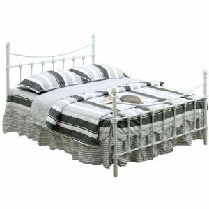 Manželská posteľ s roštom Nieves New 140x200 cm - biela
