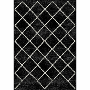 Koberec Mates Typ 1 67x120 cm - čierna / vzor