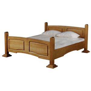 Rustikálna manželská posteľ Kinga 160 - drevo D3