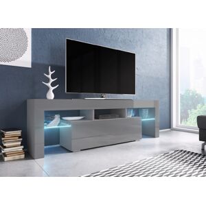 TV stolík Toro 138 - sivá / sivý lesk