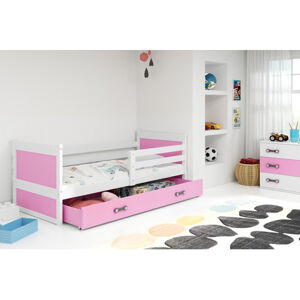 Detská poschodová posteľ RICO 160x80 cm Ružová Biela