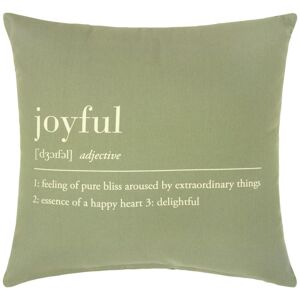 Dekoračný Vankúš Joyful, 45/45cm, Zelená