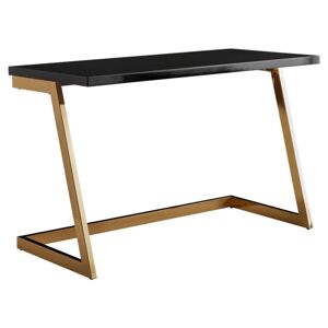 Elegantný Písací Stôl V Zlato- Čiernej Kombinácii Š: 120cm