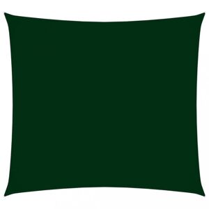 Tieniaca plachta štvorcová 2 x 2 m oxfordská látka Dekorhome Tmavo zelená