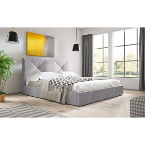 Čalúnená posteľ KARINO rozmer 80x200 cm Sivá