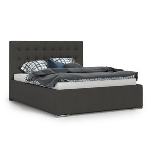 Čalouněná postel ONTARIO 160x200 cm Černá