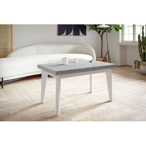 Jedálenský rozkladácí Škandinávsky stôl 160x90 cm Sivá Biela