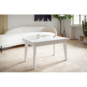 Jedálenský rozkladací Škandinávsky stôl 140x80 cm Biela Biela