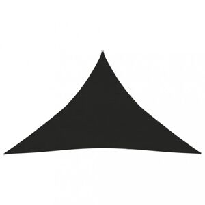 TTieniaca plachta trojuholníková HDPE 3 x 3 x 3 m Dekorhome Čierna