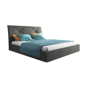 Čalúnená posteľ KARO rozmer 180x200 cm Tmavosivá