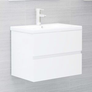 Skrinka pod umývadlo 60 cm Dekorhome Biela lesk