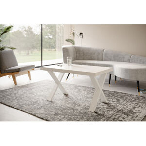 Konferečný stolík LOFT X 120x70 cm Biela Biela